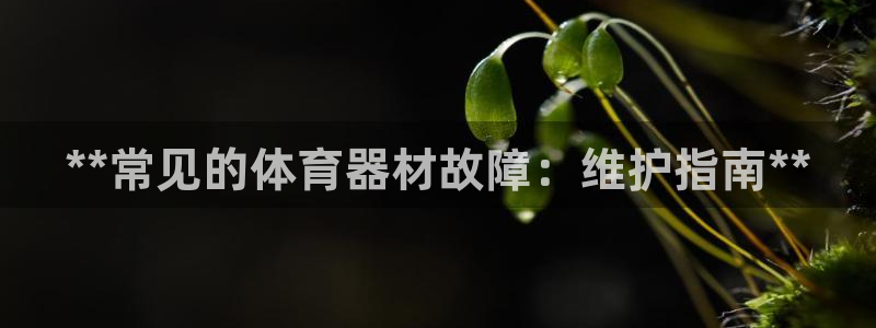 富联娱乐是骗局吗：**常见的体育器材故障：维护指南*