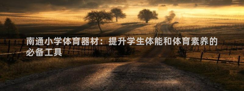 富联娱乐客服微信怎么加：南通小学体育器材：提升学生体