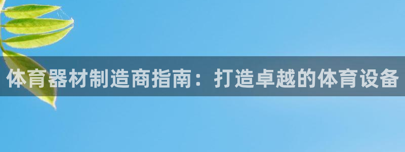 富联丰地产怎么样：体育器材制造商指南：打造卓越的体育